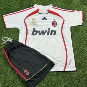 کیت کلاسیک میلان 2007 فینال لیگ قهرمانان اروپا ورژن هواداری با شورت